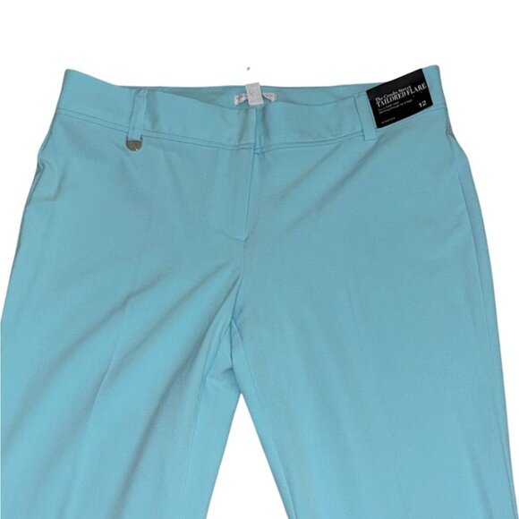 New York & Company The Crosby Street Tailored Flare-Teal-Size 12-NWT - Picture 2 of 7